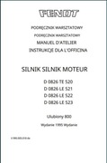 Instrukcja napraw silnika Fendt 800 MAN D 0826 PL