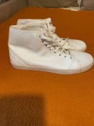 Buty męskie białe wysokie ze skóry rozmiar 47