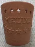 Kolekcjonerski, gliniany kieliszek/szklaneczka