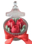 Świeca sojowa w szkle Tulipany Glamour Na prezent 