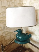 Vintage lampa kaczka porcelana lata 70