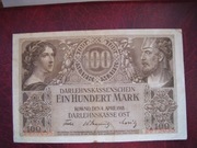 BANKNOT LITWA- KOWNO 100 Marek 1918 r.