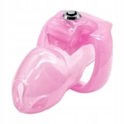 Lekki różowy PAS CNOTY klatka na penisa Chastity oring 45mm