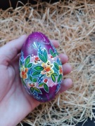 Pisanka wielkanocna (gęsia). Pisanki ręcznie malowane. Ozdoba. Prezent 