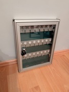 SZAFKA SKRZYNKA KASETKA NA KLUCZE SREBRNA_24 SZT