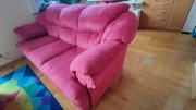 Sofa 3-osobowa z funkcją spania i fotel
