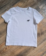 T-shirt biały 4f koszulka wf sportowa 122
