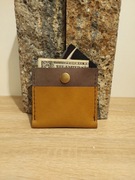 skórzana bilonówka rękodzieło 