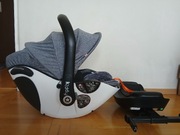 Fotelik Kiddy evoluna i-size plus 0-13 kg razem z bazą ISOFIX 