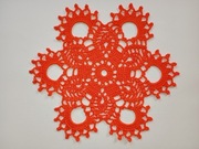 NOWA Serwetka bawełniana - 21,5 cm - Pomarańczowa