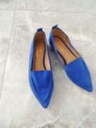 chabrowe balerinki baleriny granatowe ciemnoniebieskie 36,5 