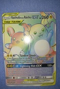 Karta pokemon Raichu&Raichu GX