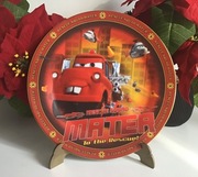 Pixar & Disney 2 talerze z grafiką Spiderman I Złomek z filmu auta