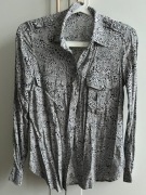 Koszula damska Stradivarius szara w cętki gepardy r. 36 S
