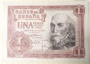 Hiszpania 1 peseta 1953