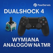 Analog TMR 2 szt. + wymiana analogów PS4. Naprawa pada PlayStation 4