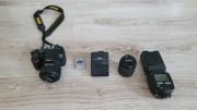 Zestaw fotograficzny Nikon d3500 + dodatki