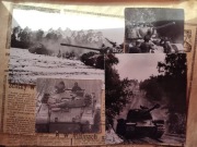 Zestaw zdjęć PRL militaria czołg 