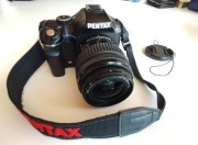 Pentax K-X z obiektywem 18-55