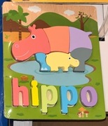 Jigsaw Puzzle drewniane 4 szt. zwierzęta