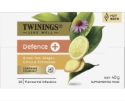 Twinings defence zielona herbata z imbirem, cytrusami i jeżówką x20