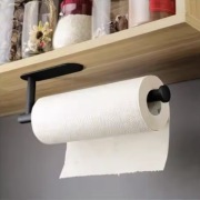 Czarny uchwyt wieszak na ręcznik papierowy do kuchni 33,5 cm