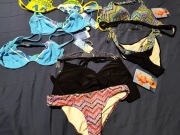 Zestaw 7 nowe staniki kąpielowe kostiumy Sloggi Metki  likwidacja sklepu 