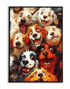 Kreskówkowe psiaki Vintage PLAKAT A3 - trzeci plakat GRATIS