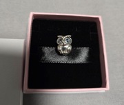 Pandora charms błyszcząca sowa srebro