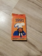  Stary kalendarz zdzierak na rok 1991 unikat vintage
