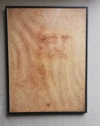 Autoportret Leonardo da Vinci 40x30 cm w Ramce Vintage