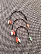 Kabel audio mini Jack 3,5 mm do 2x RCA (cinch) - 1 sztuka 