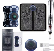 3 W 1 ZESTAW TENS EMS MATA DO MASAŻU +PODKŁADKA +PIÓRO