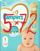 Pampers Premium Care rozmiar 1, 5x72 szt., łącznie 360 pieluszki, TANIO! 