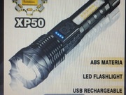 Latarka LED z możliwością ładowania USB. 