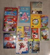 Zestaw książeczek dla dzieci, wiersze, kolorowanki, łamigłówki, itp.