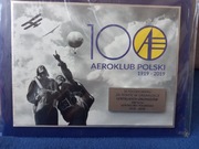 Plakieta kolekcjonerska ze 100 lecia Aeroklubu Polskiego. UNIKAT
