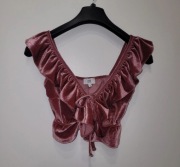 Top bluzka damska młodzieżowa welur River Island r.XS