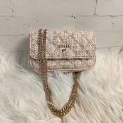 guess mikro torebka różowo-beżowa mini bag nowa biżuteryjna