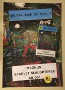 1991 Magnus Scarlet Slaughterer kaseta + plakat reklamowy