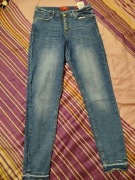Niebieskie jeansy z guzikami skinny Guess 30 M 38 