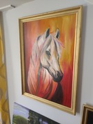 Obraz malowany ręcznie  "Koń Hadesa" artist T.Czekaj