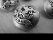 Guziki herb z koniem "the west riding".