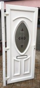 DRZWI ZEWNĘTRZNE PCV 90x205 cm - LEWE - z Ościeżnicą - BIAŁE - Przeszklone