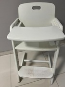 Drewniane krzesło do karmienia z blatem Roba regulowane rośnie z dzieckiem