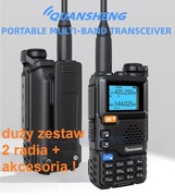 Quansheng UV 5R Plus 5W VHF UHF AIRBAND AM RADIO FM 2x zestaw !