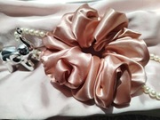 Gumka scrunchies satyna jedwabna L 