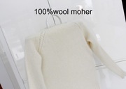 100% Moher wełna hand made bez wad M