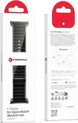 Pasek Apple Watch opaska silikon 38/40/41mm czarny FA12 Forcell F-Design