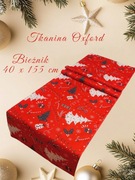 Bieżnik świąteczny czerwony lub zielony